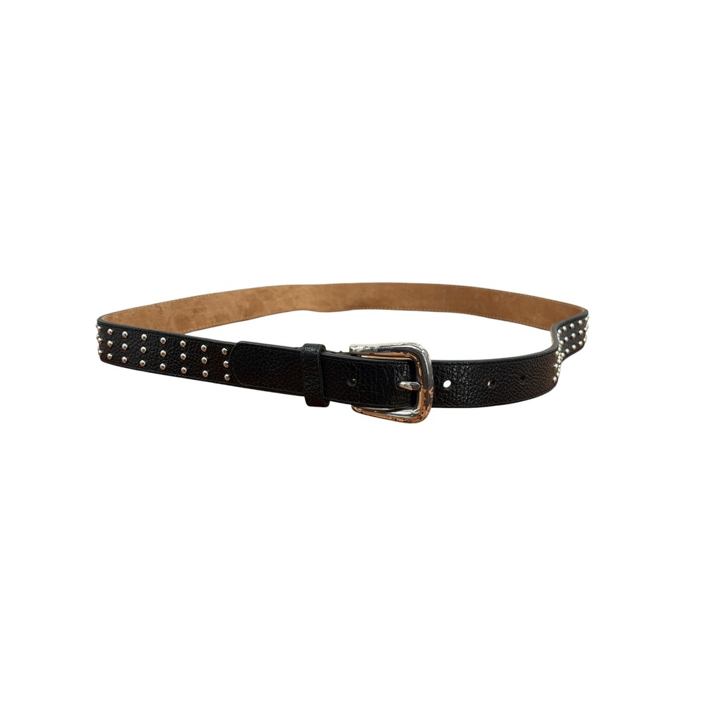Brighton Studded Belt Women SZ XL Black Punk Streetwear Leather Emo Gothic Glam